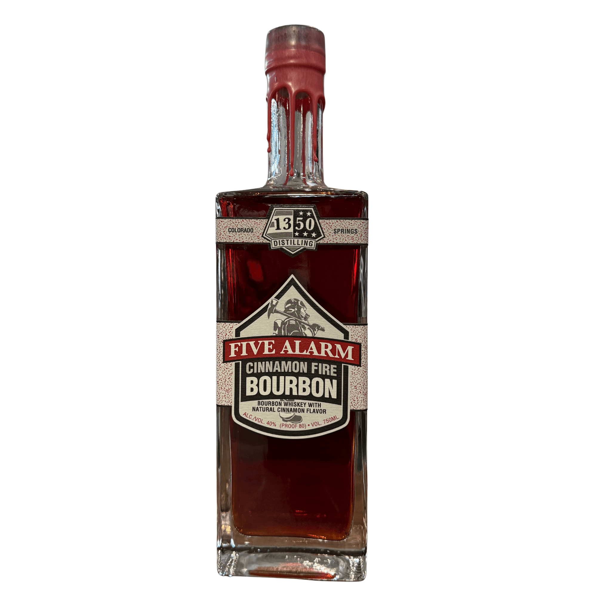 1350 Distilling Five Alarm Bourbon 750ml