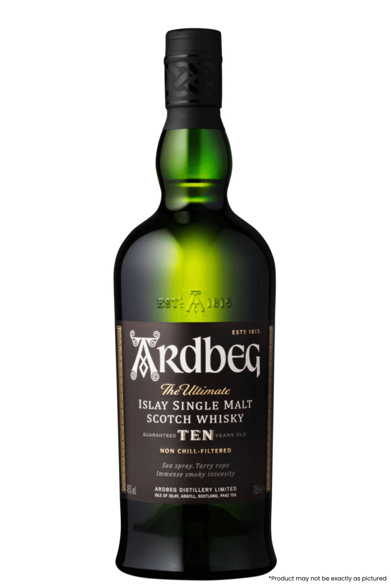 Ardbeg Islay 10yr Single Malt 750ml
Type: Whiskey
Region: Islay
Country: UK
Size: 750ml
ABV: 46%
Notes: Ardbeg Ten Years Old is revered around the world as the peatiest, smokiest, most complex single malt of them all. Yet it does not flaunt the peat; ra