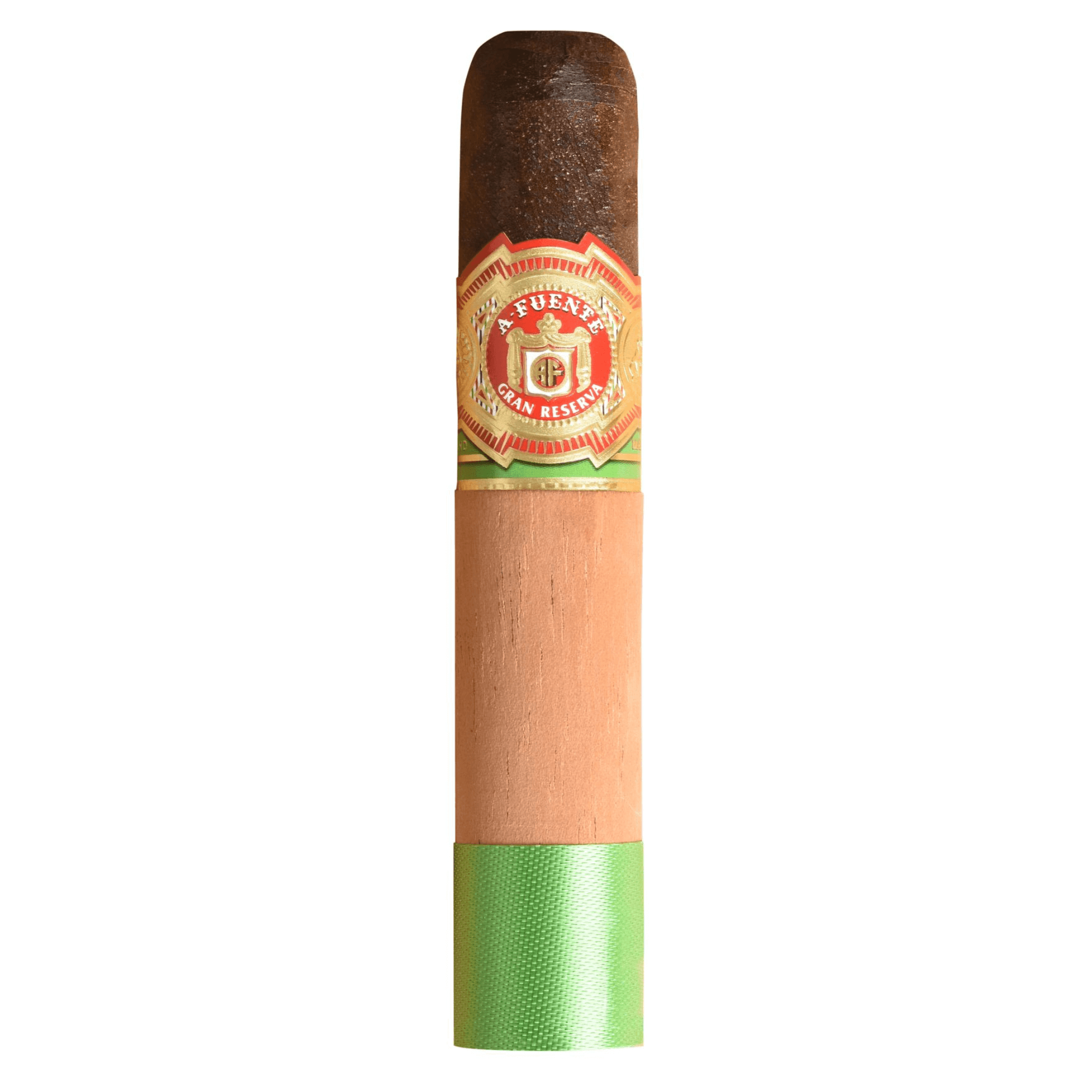 Arturo Fuente Chateau Fuente Maduro cigar with dark wrapper and vibrant band, showcasing premium craftsmanship.