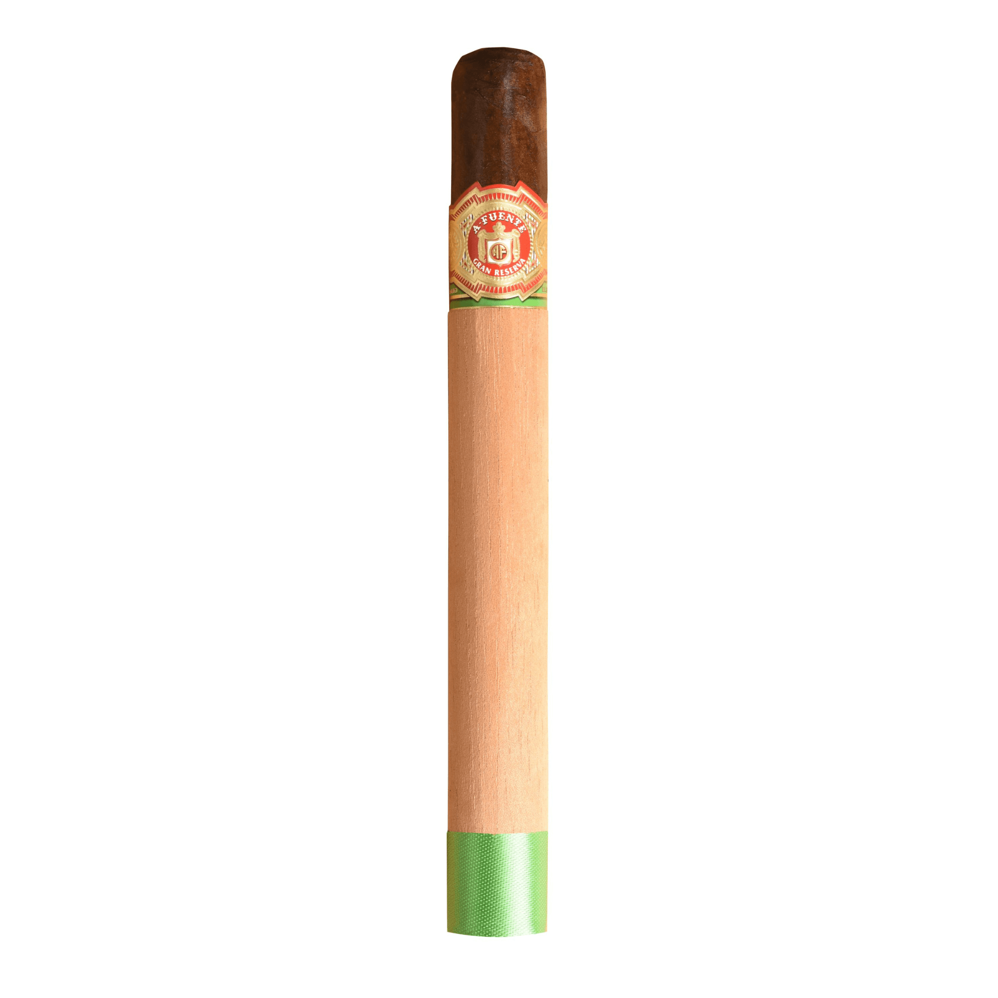 Arturo Fuente Royal Salute Maduro cigar with dark wrapper and green band