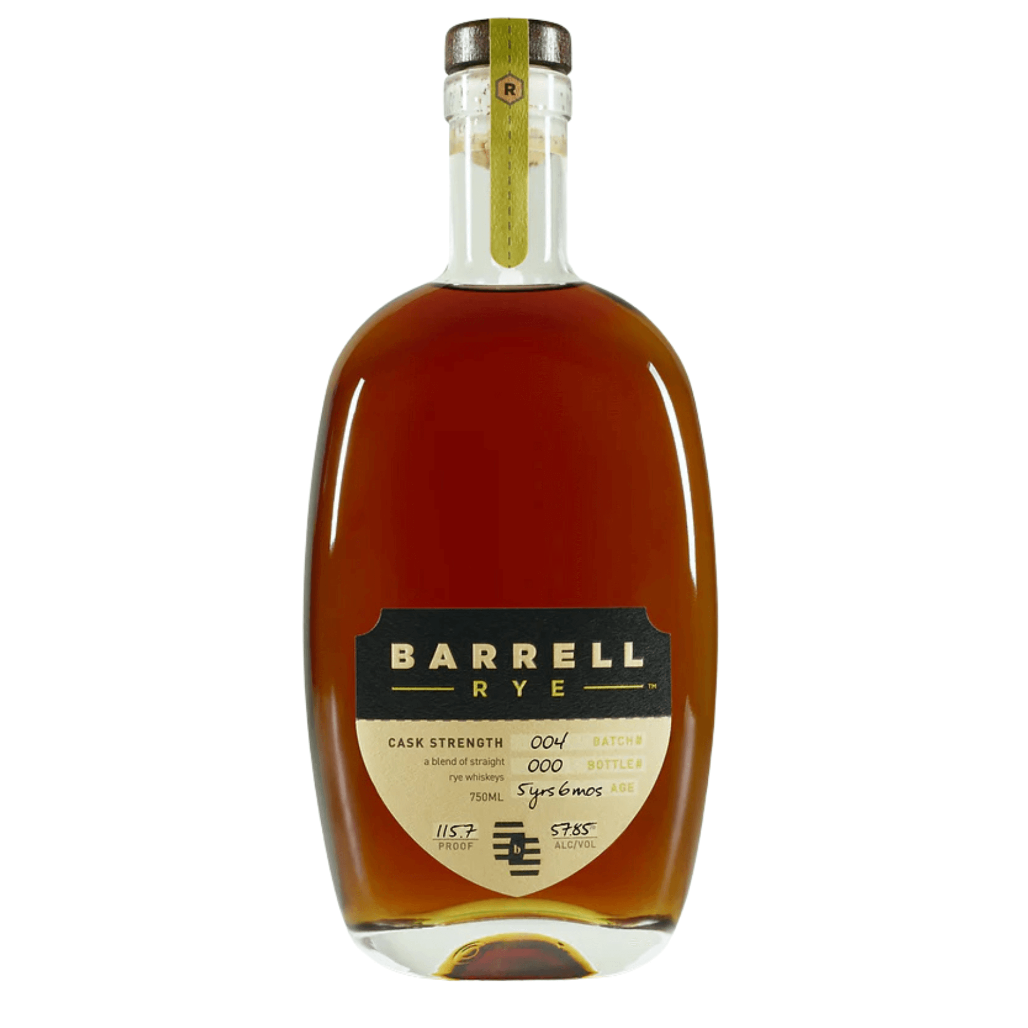 Barrell Rye Cask Strength Batch 004 750ml