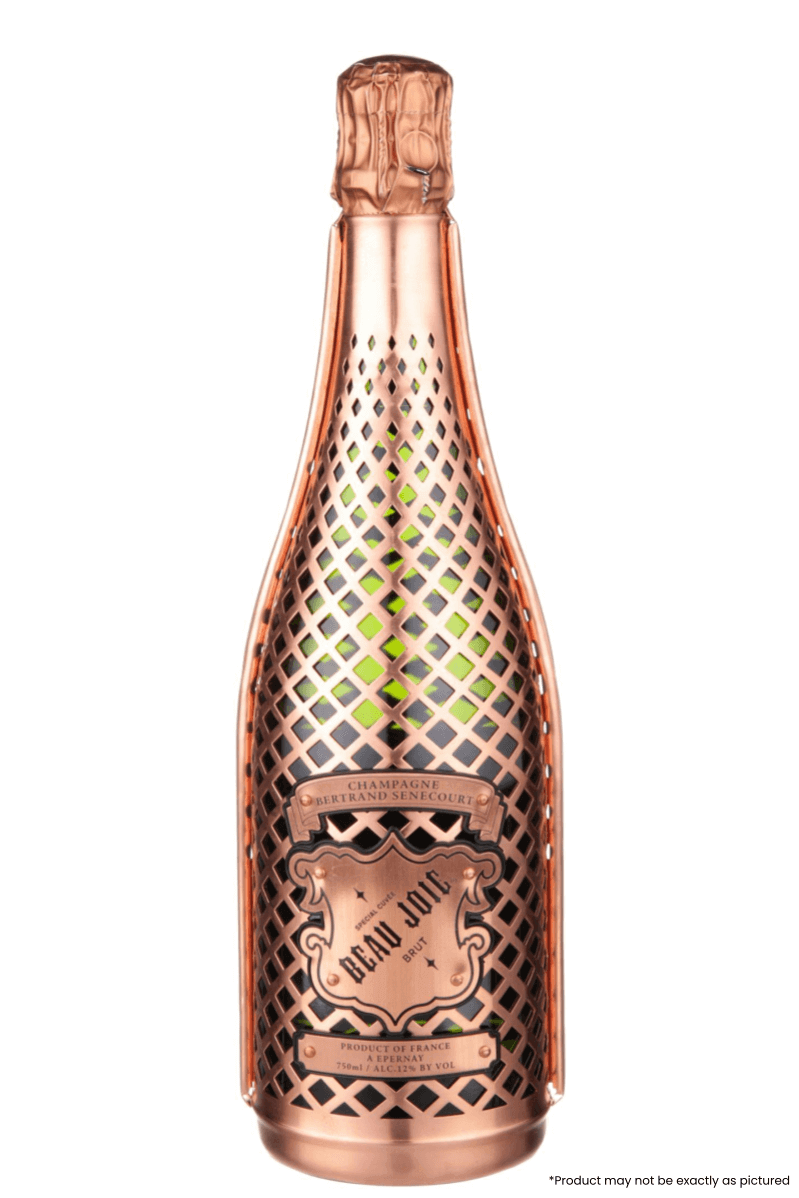 Type: Sparkling Wine
Varietal: Champagne Blend
Region: Champagne Brut
Country: France
Size: 750ml
ABV: 12%
Notes: Beau Joie Brut is a zero-dosage champagne, meaning it has none of the added sugars found in other champagnes. This allows the uninhibit