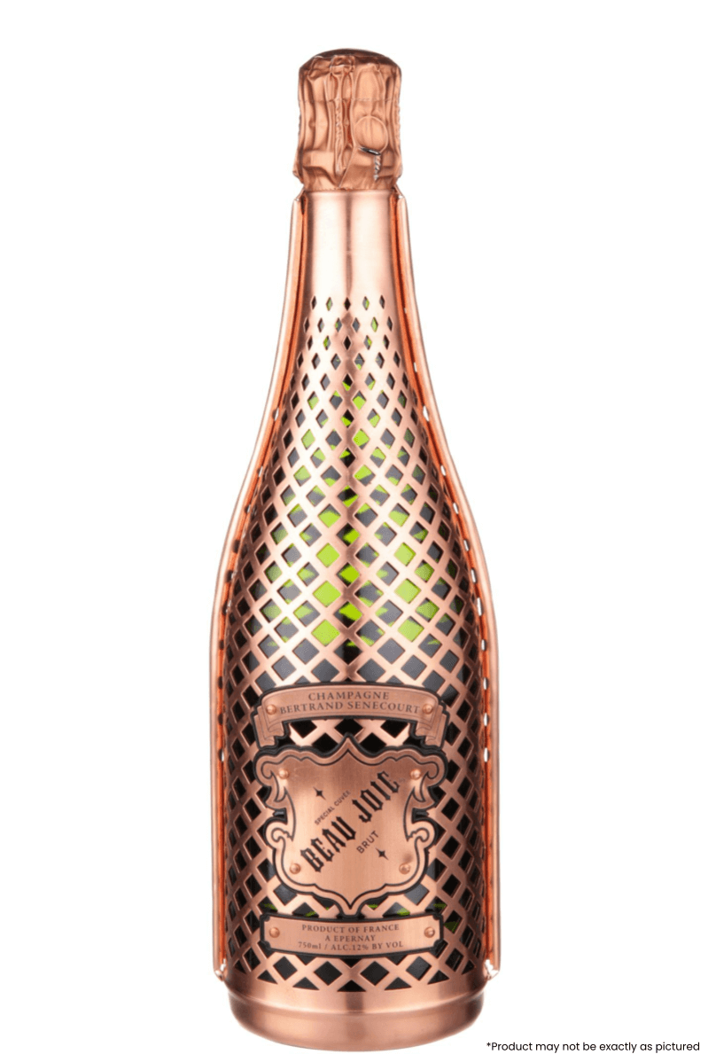 Type: Sparkling Wine
Varietal: Champagne Blend
Region: Champagne Brut
Country: France
Size: 750ml
ABV: 12%
Notes: Beau Joie Brut is a zero-dosage champagne, meaning it has none of the added sugars found in other champagnes. This allows the uninhibit