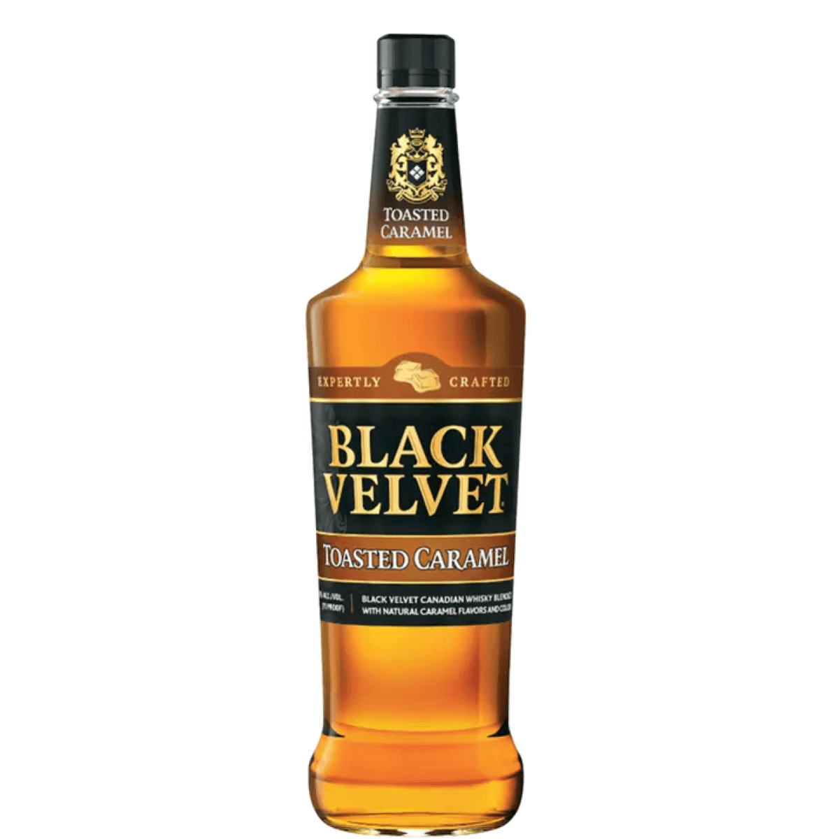 750ml bottle of Black Velvet Toasted Caramel flavored Canadian whisky