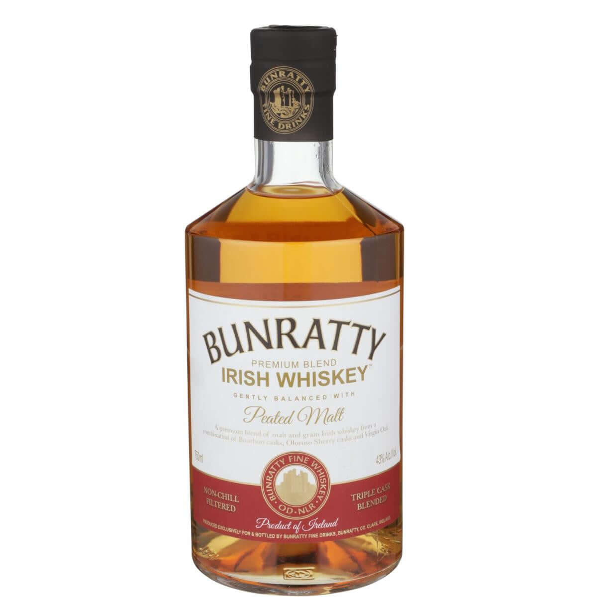 Bunratty Peated Malt Irish Whiskey 750ml