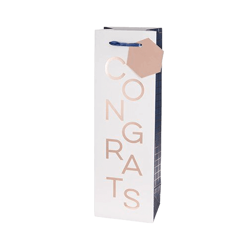 Cakewalk Congrats Wine Bottle Gift Bag