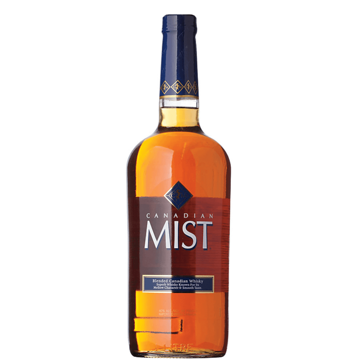 Canadian Mist Whiskey 750ml bottle, a premium blend from Ontario&