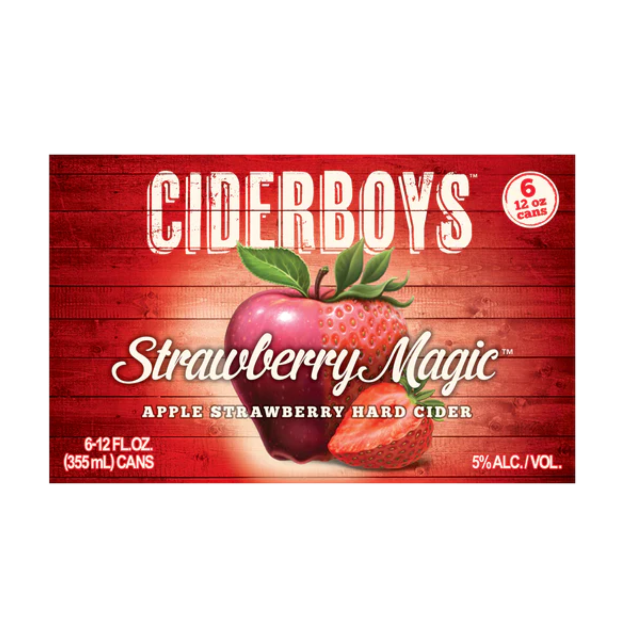 Ciderboys Strawberry Magic Cider 6 Pack | 12oz Cans