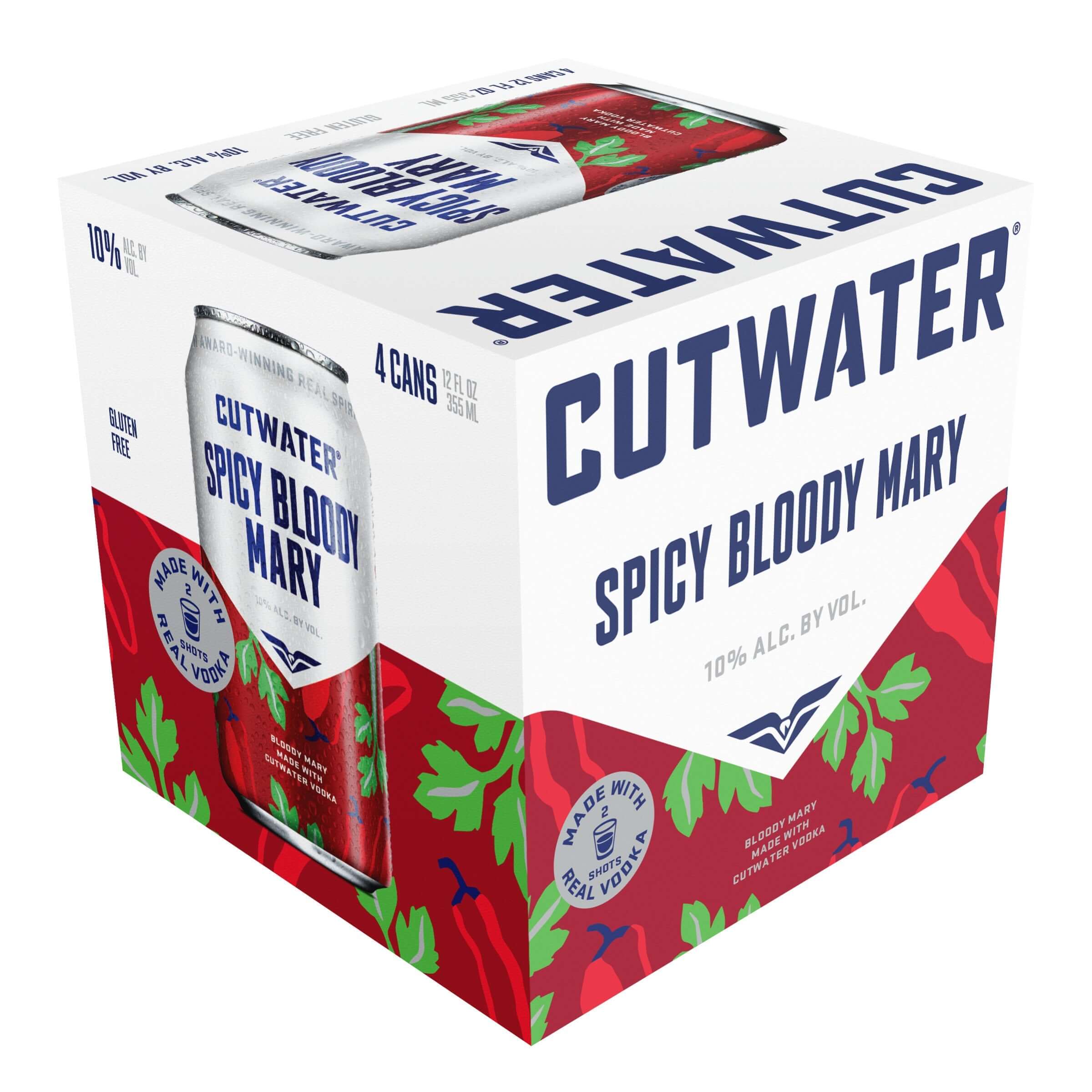Cutwater RTD Spicy Bloody Mary 4 Pack | 12oz Can
