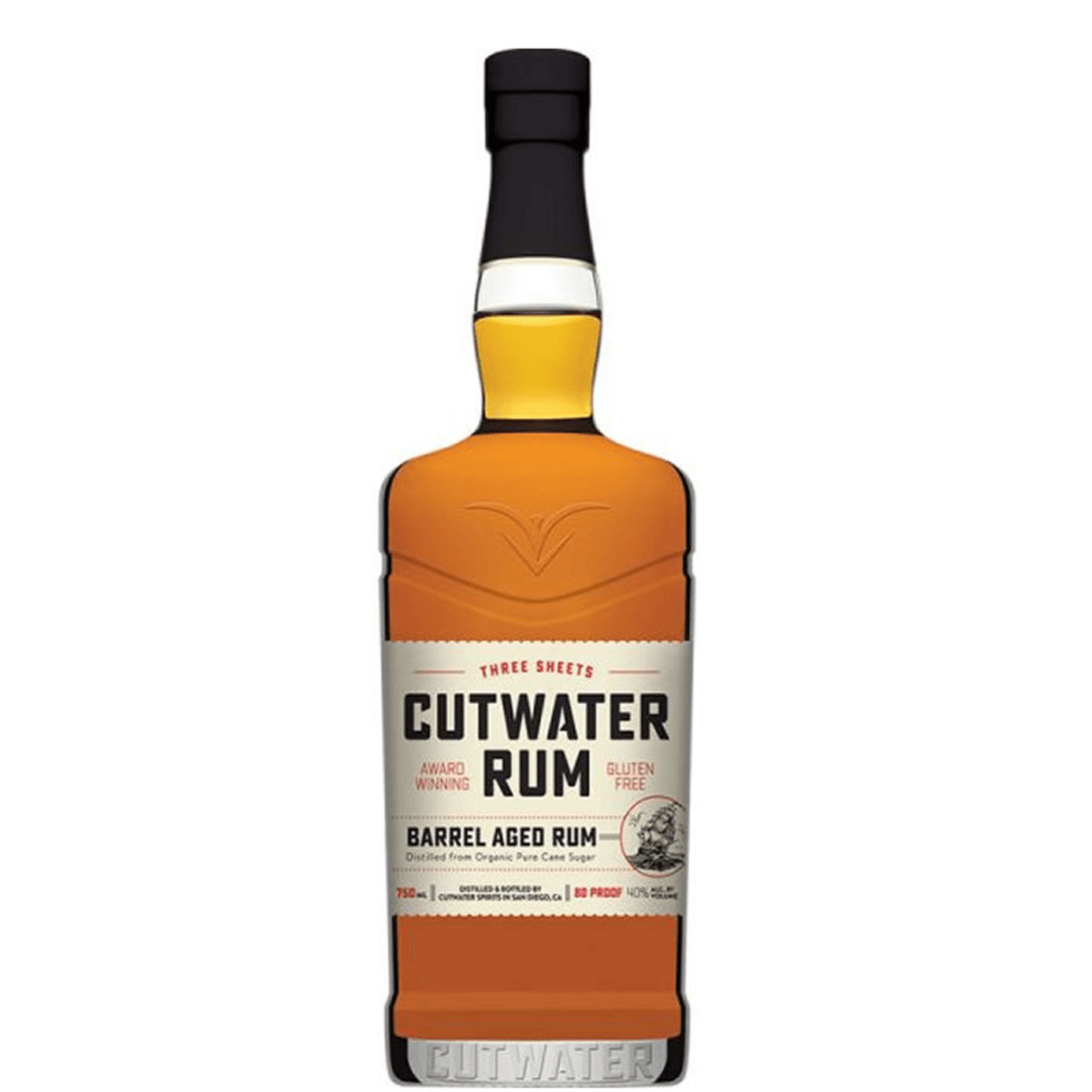 Cutwater Rum 750ml - Three Sheets Barrel Aged