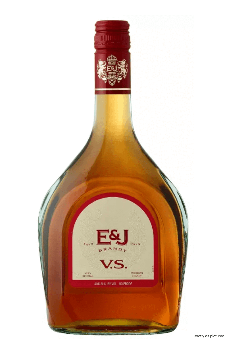 Type: Brandy
Region: California
Country: USA
Size: 750ml
ABV: 40%
Notes: E&J Brandy is America’s most awarded brandy. Layers of apple and toasted oak with hints of vanilla and spice round out the flavor and linger in the aftertaste. E&J VS brandy is smoot