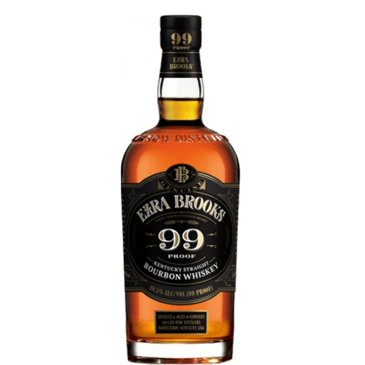 Ezra Brooks 99 Proof Kentucky Straight Bourbon Whiskey 750ml bottle
