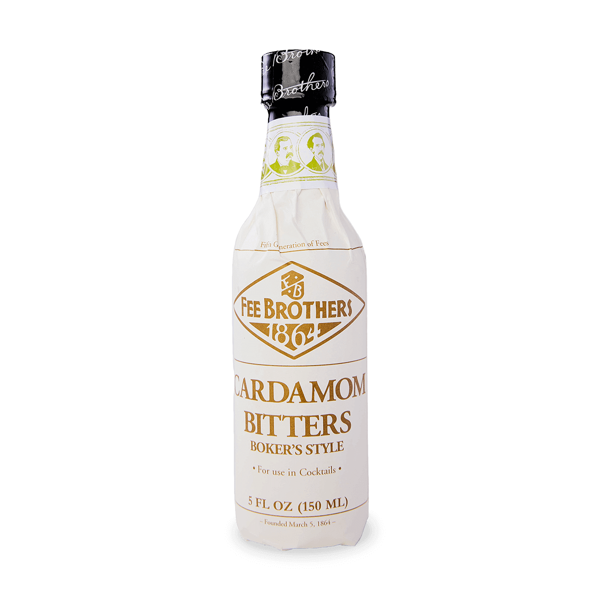 Fee Brothers Cardamom Bitters 5oz bottle, Boker&