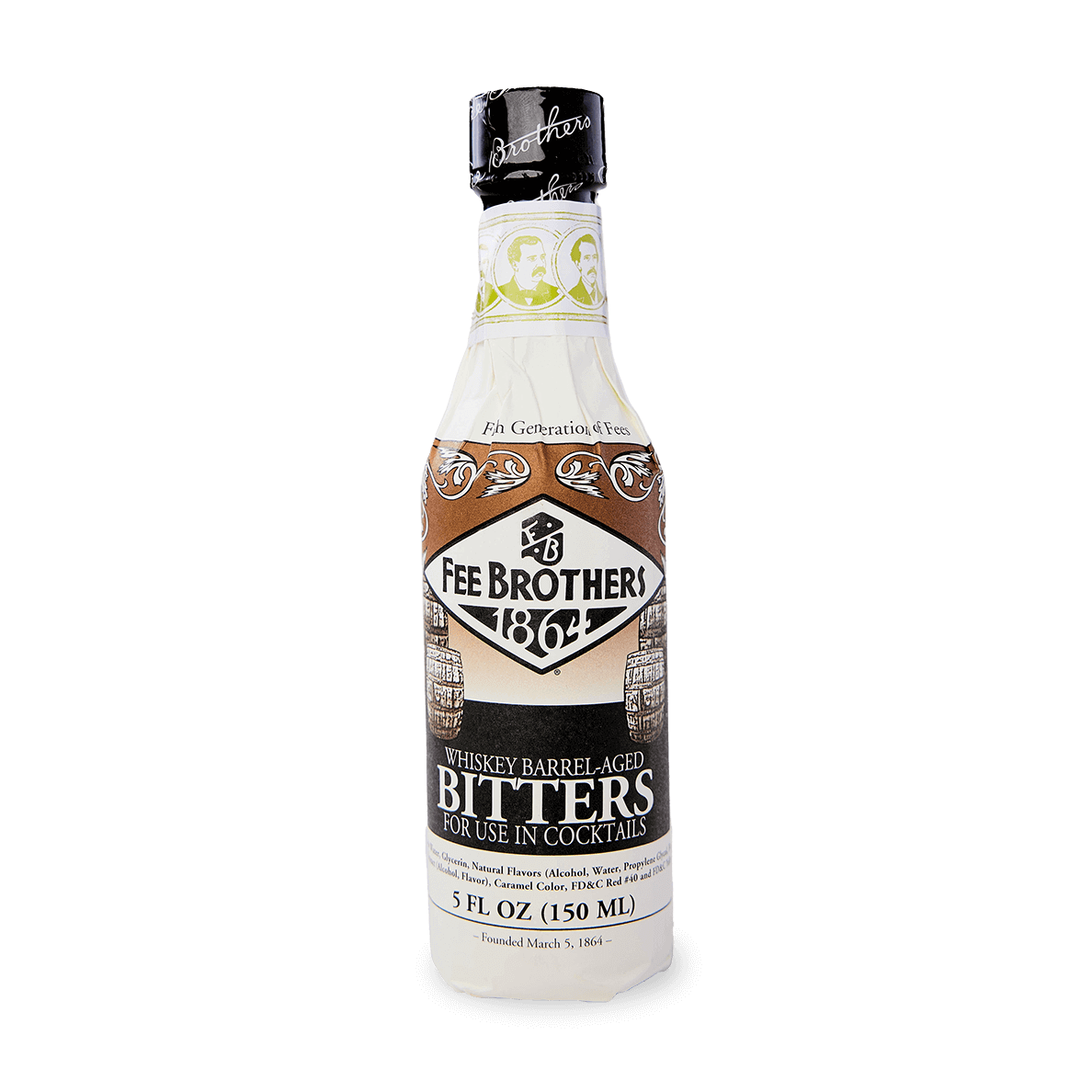 Fee Brothers Whiskey Barrel-Aged Bitters 5oz bottle for cocktails