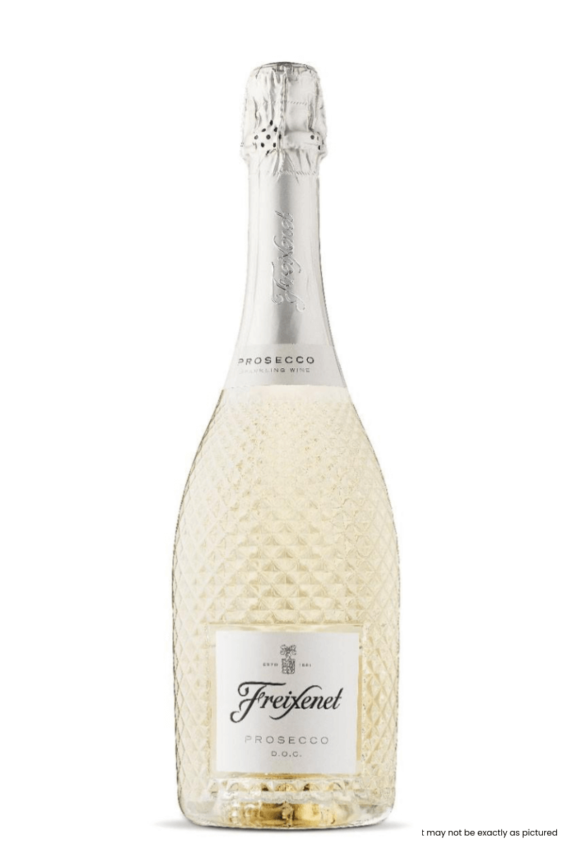 Type: Sparkling Wine
Region: Prosecco
Country: Italy
Size: 750ml
ABV: 11%
Notes: Made from the finest grapes of northern Italy, Freixenet Prosecco is a delicate delight for the palate. Fresh and fruity, with aromas of flowers, citrus and apple, this Prose