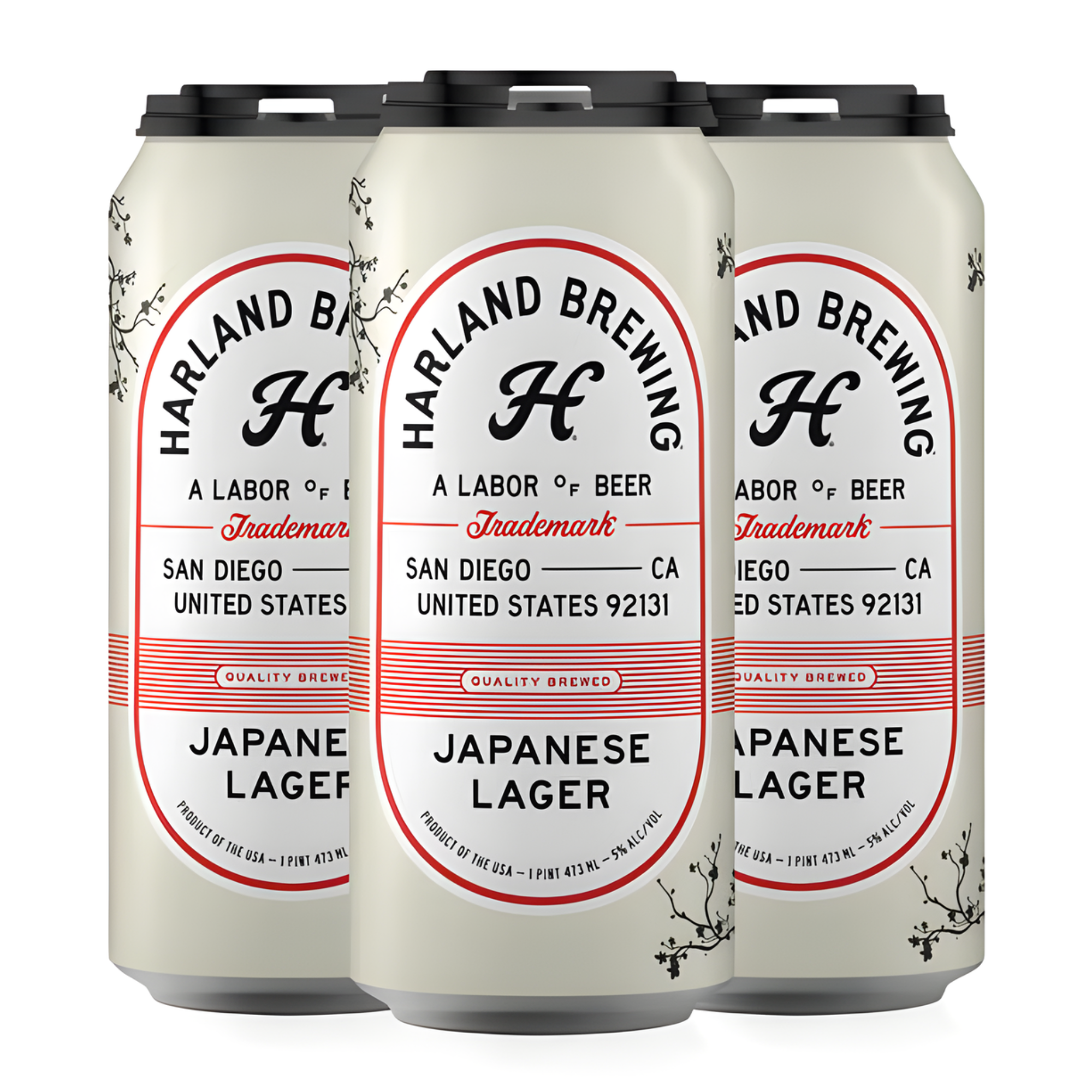 Harland Japanese Lager 4 Pack | 16oz Cans