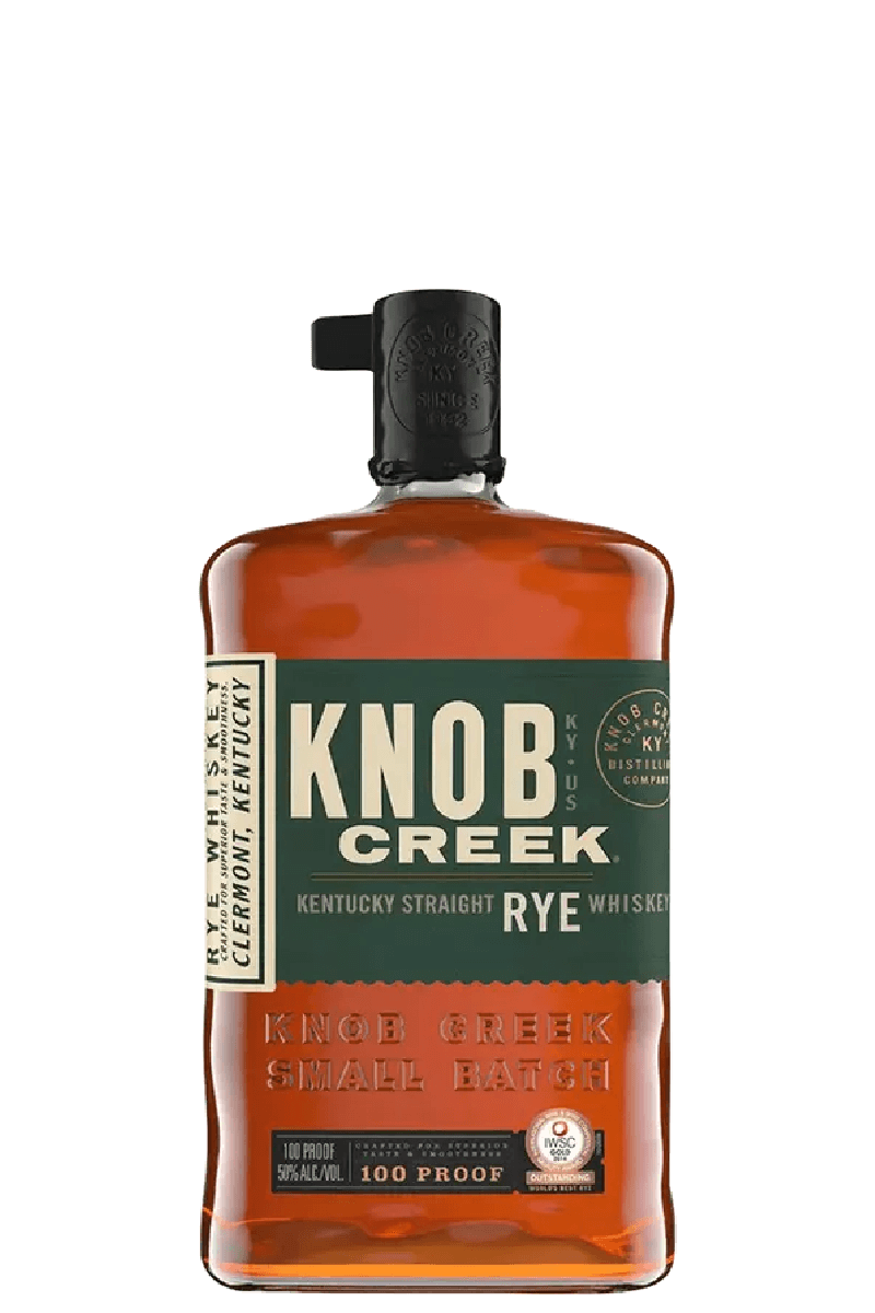 The highest-quality rye grains create the hardest-working rye whiskey. This 100 proof Knob Creek Rye pairs traditional rye spice with our signature Knob Creek sweetness. Its high corn mashbill makes it perfect for the bourbon drinker looking to add a rye
