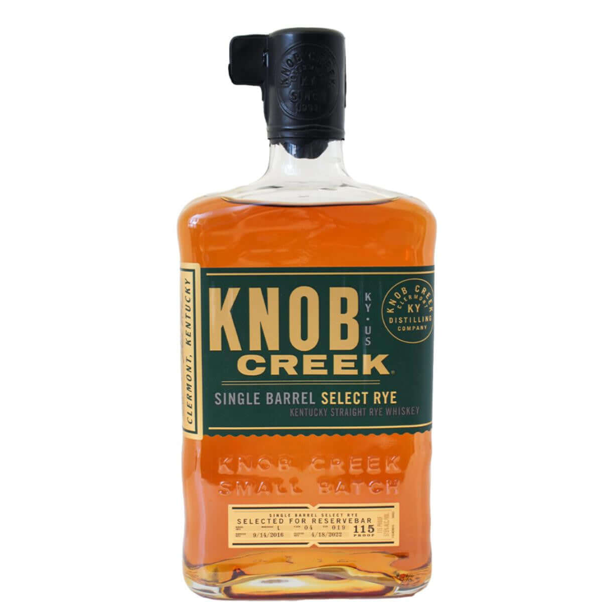 Knob Creek Single Barrel Rye 750ml