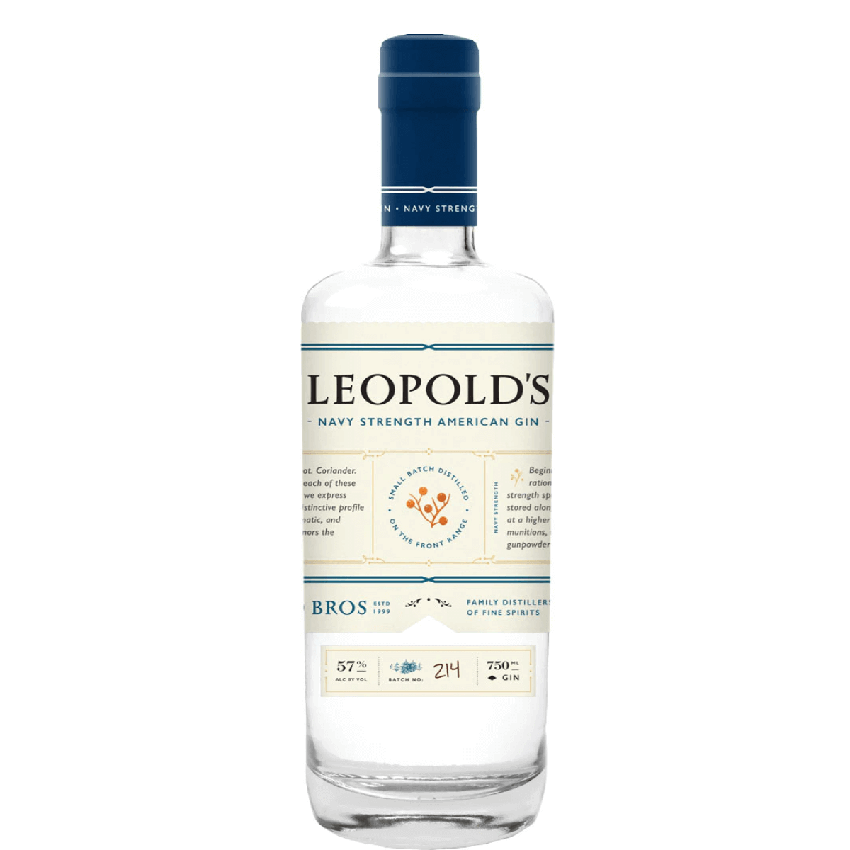 Leopold Bros Navy Strength Gin 750ml