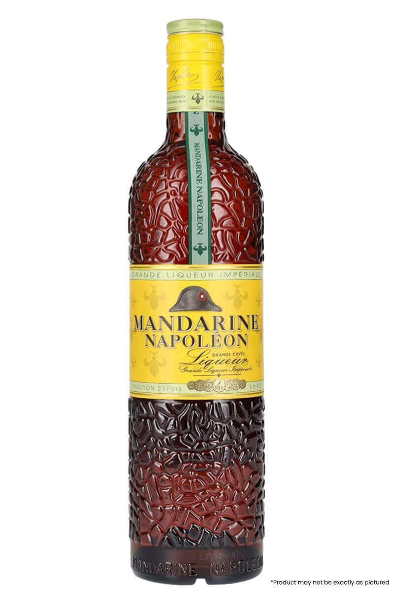 Mandarine Napoleon Liqueur 750ml bottle, Belgian orange liqueur with Sicilian mandarin flavors and spices, 38% ABV.