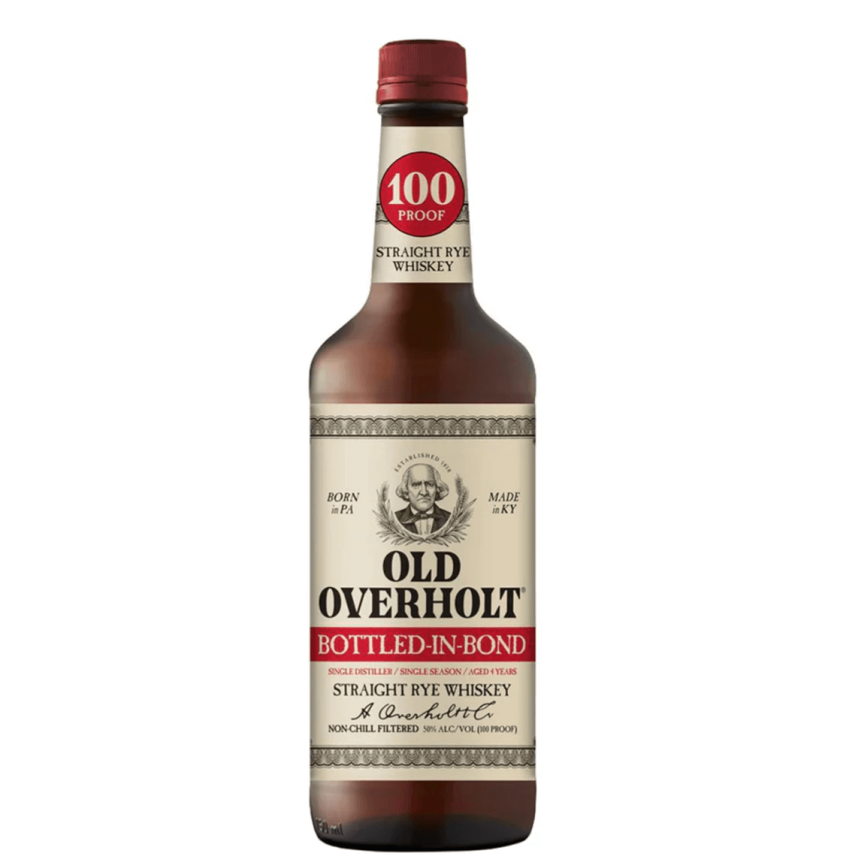 Old Overholt Bottled in Bond Rye 750ml
