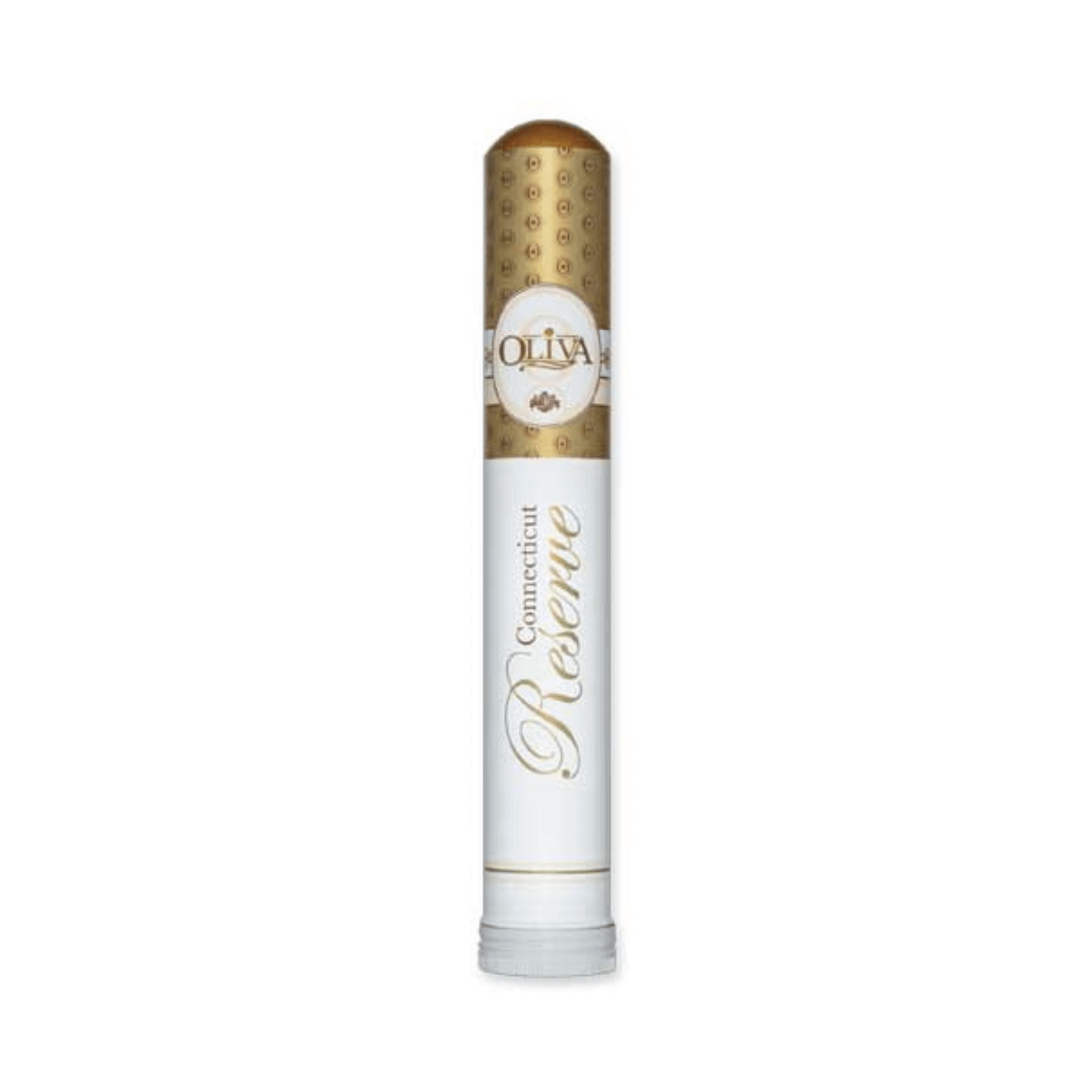 Oliva Connecticut Reserve Toro Tubo cigar in elegant packaging, featuring Ecuadorian wrapper, 6x50 size, mild to medium strength.