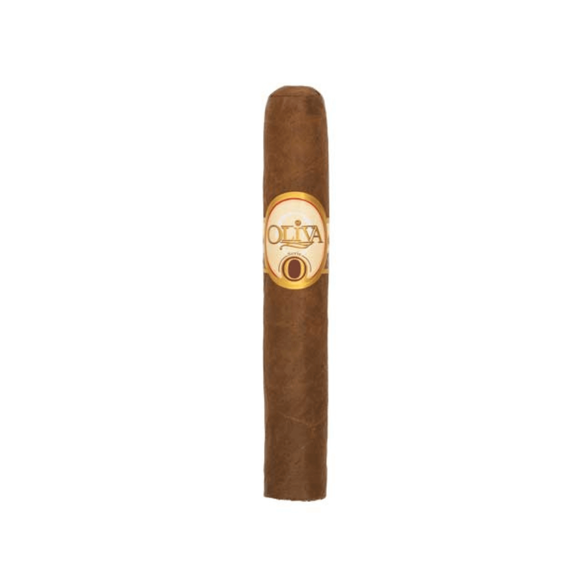 Oliva Serie O Robusto cigar with Nicaraguan sun-grown Habano wrapper and medium to full strength.