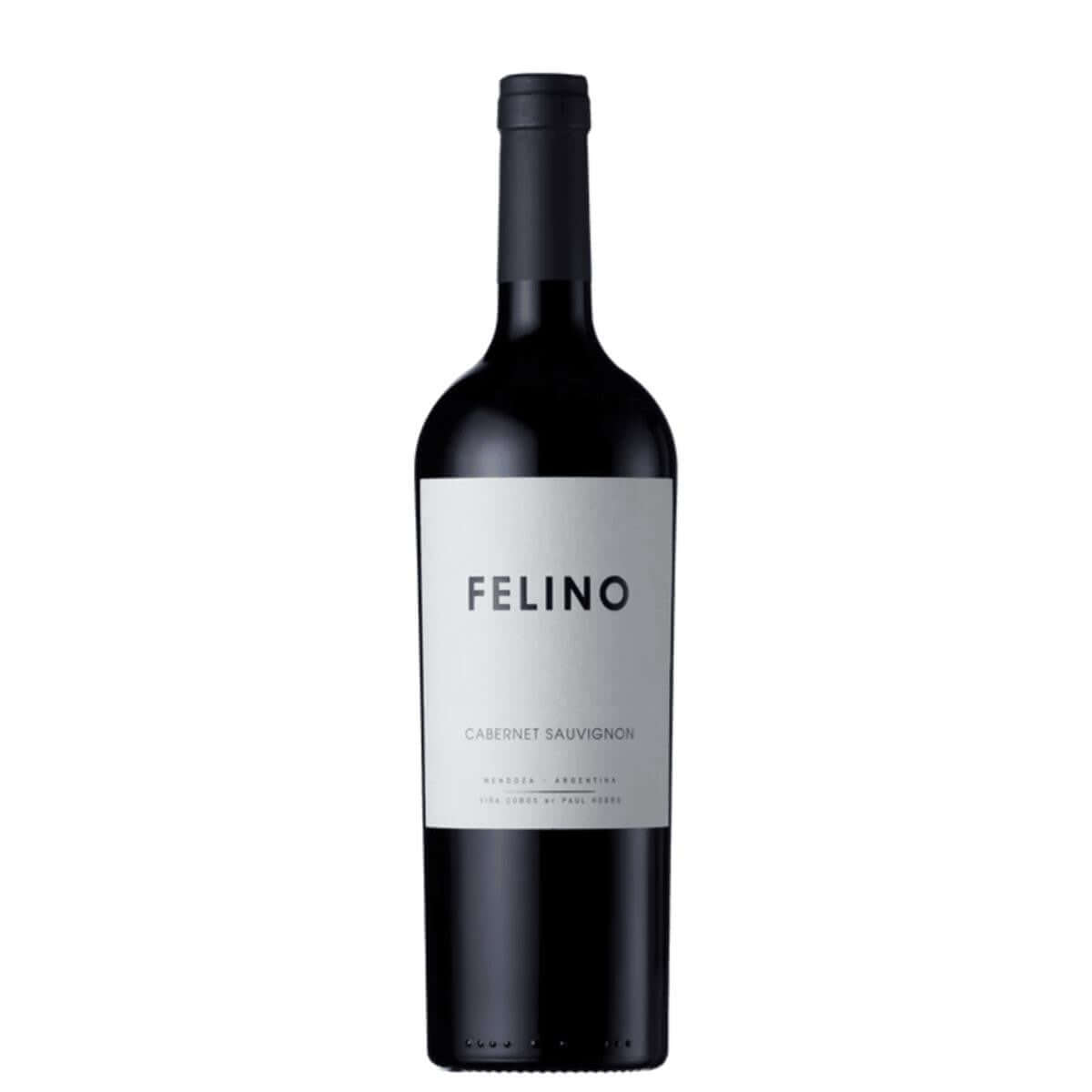 Paul Hobbs Felino Cabernet Sauvignon 2019 bottle, Argentina red wine with black cherry and vanilla aromas, 750ml.