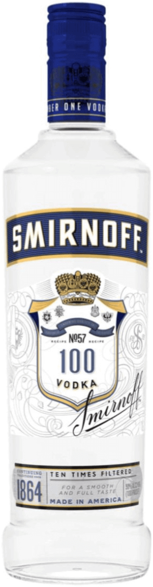 Smirnoff 100PF Vodka 750ml