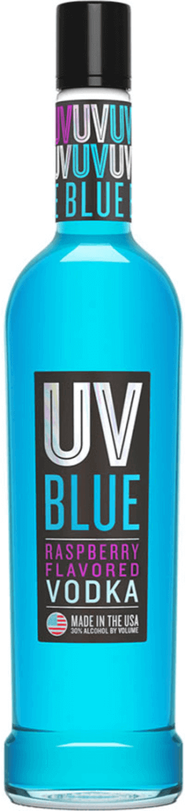 UV Blue Raspberry Flavored Vodka 750ml Bottle