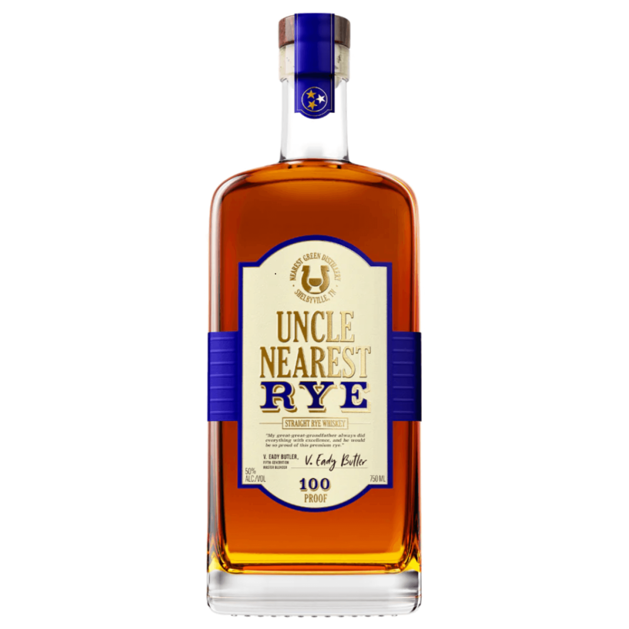Uncle Nearest Straight Rye Whiskey 100PF 750ml