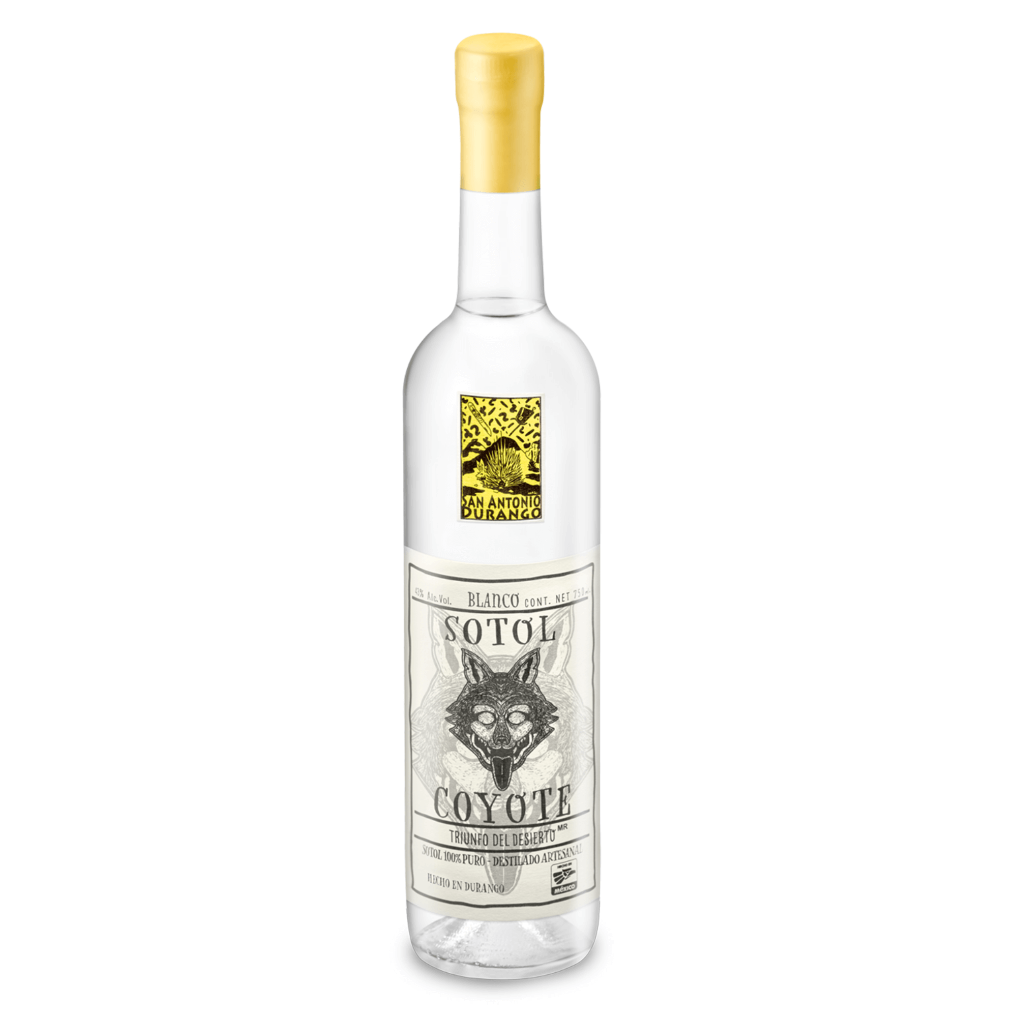 Sotol Coyote Durango Yellow Label 750mL