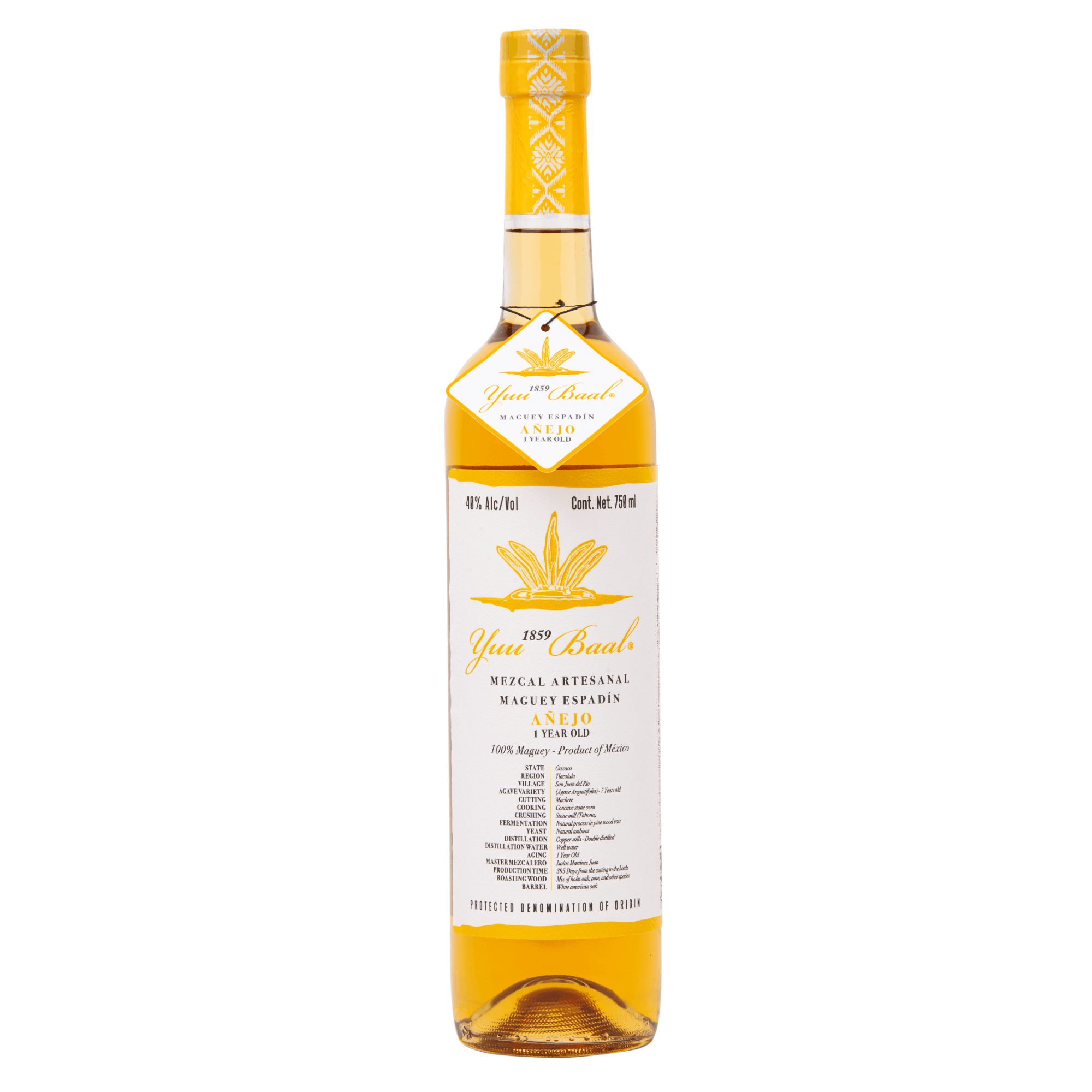 Yuu Baal Anejo Espadina Mezcal 750ml