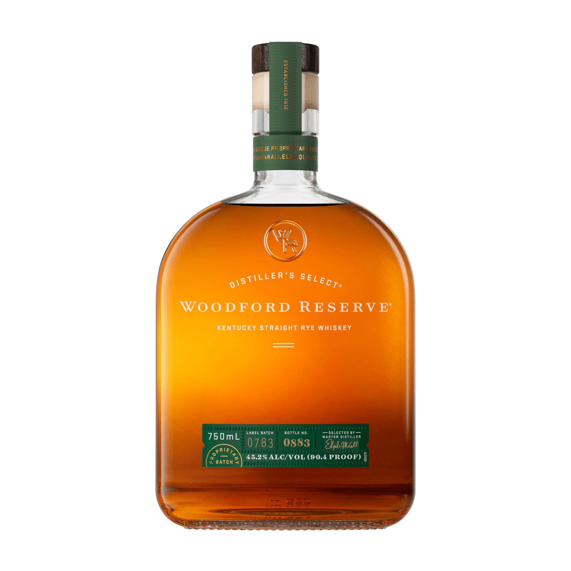Woodford Reserve Rye Whiskey 750ml