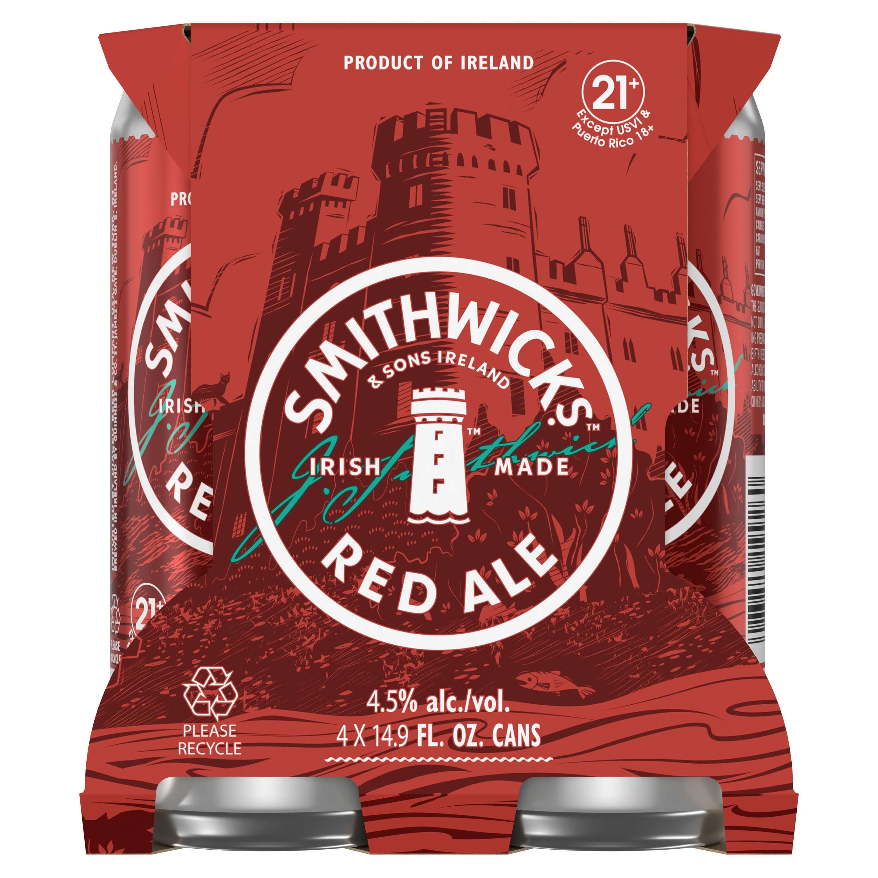 Smithwicks Irish Red Ale 4 Pack | 14.9oz Cans