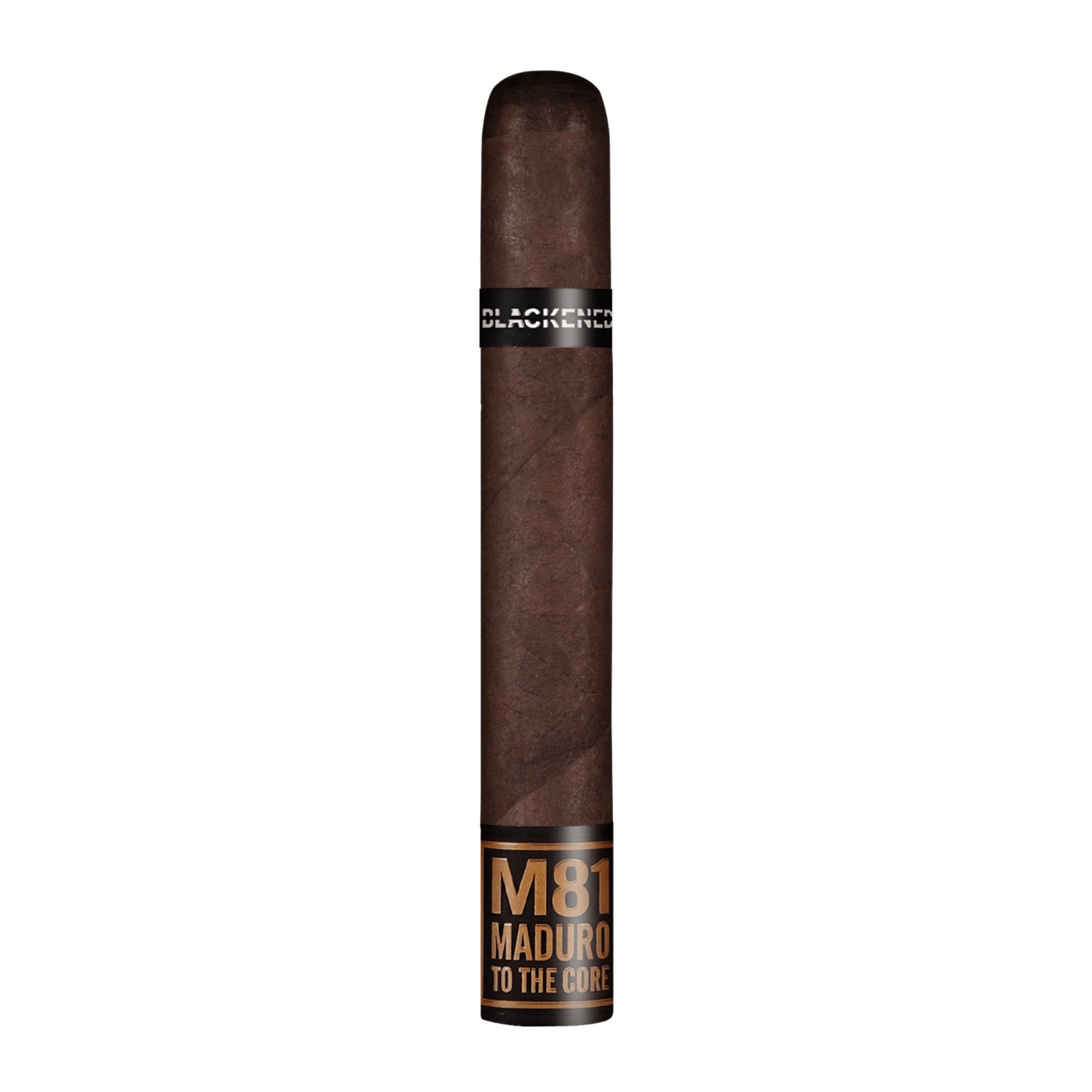 Drew Estate Blackened M81 cigar with Connecticut Broadleaf Maduro wrapper and bold full-bodied flavor.