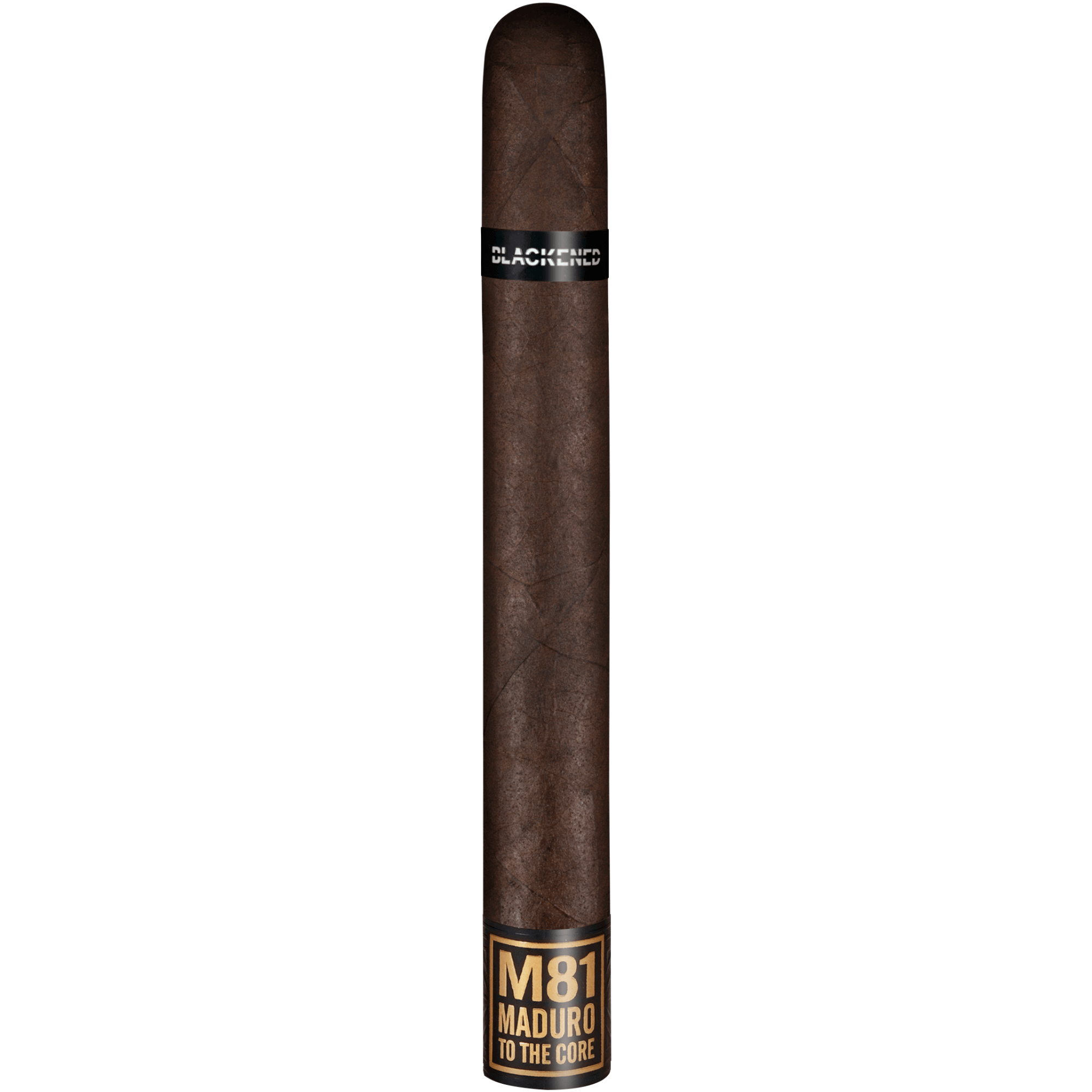Drew Estate Blackened M81 Corona Doble cigar with Connecticut Broadleaf Maduro wrapper, full-bodied, bold flavor, Nicaragua origin.