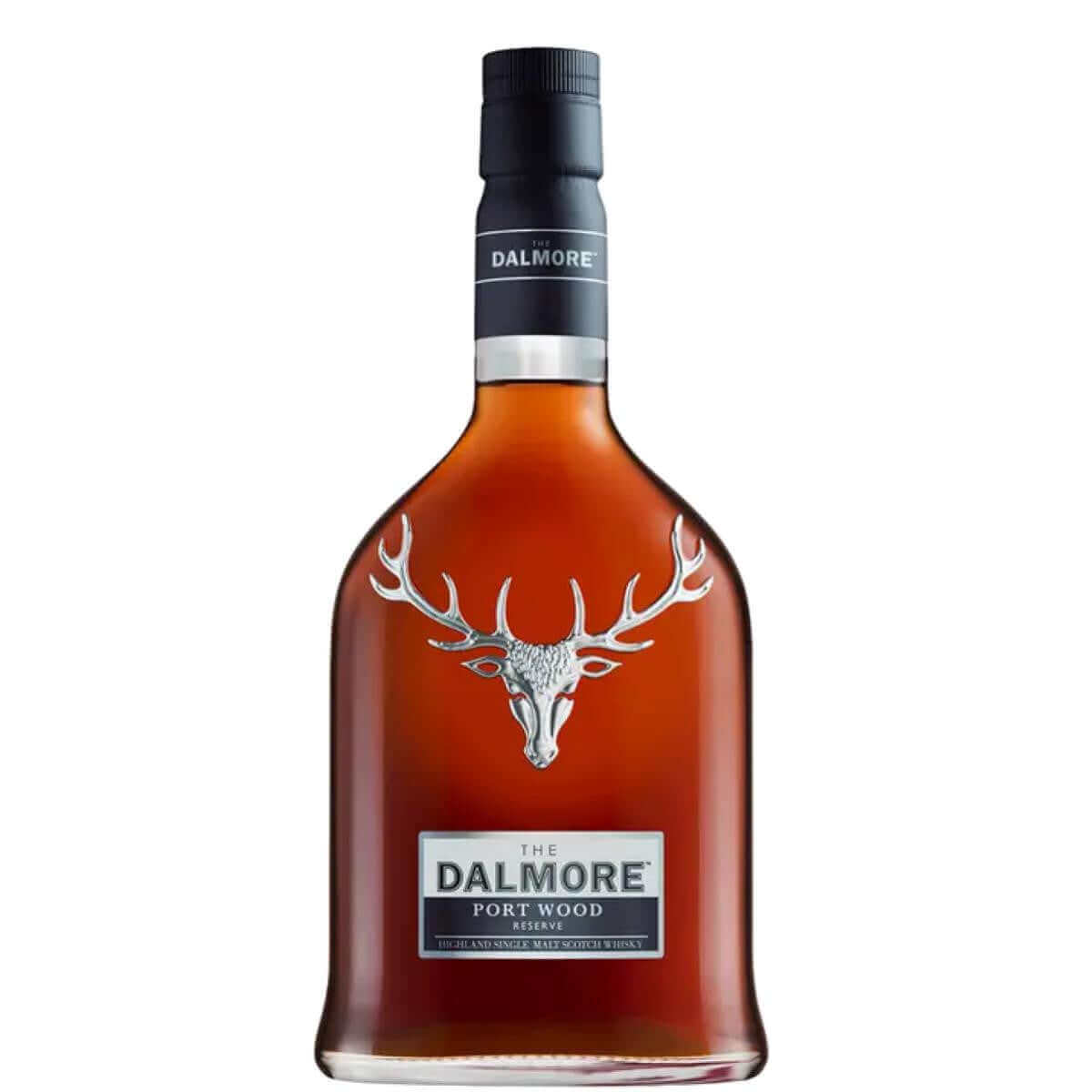 Dalmore Port Wood Reserve 750ml bottle, single malt Scotch whisky, Highland distillery, elegant design, 46.5% ABV