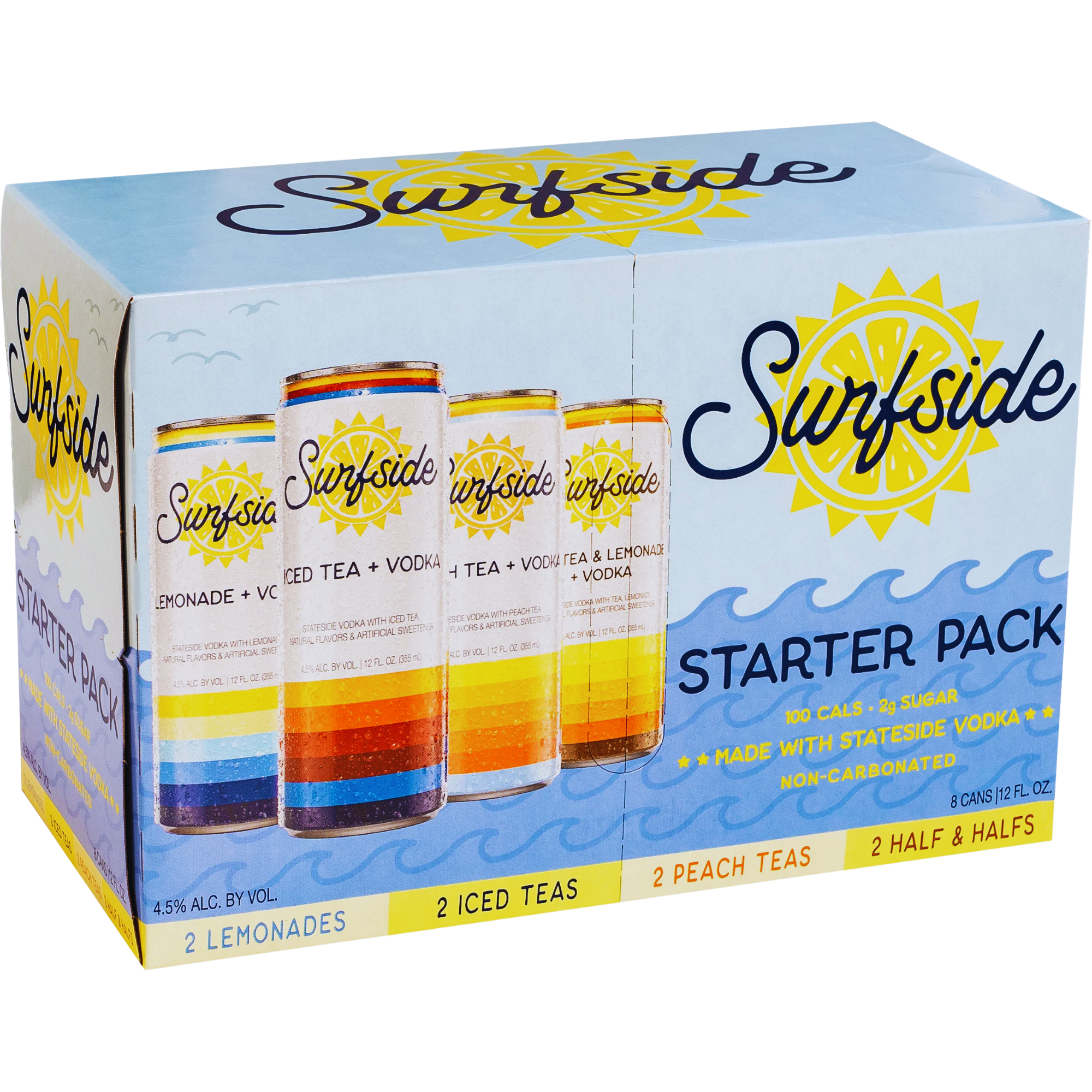 Surfside Starter Pack Tea Variety 8 Pack | 12oz Cans