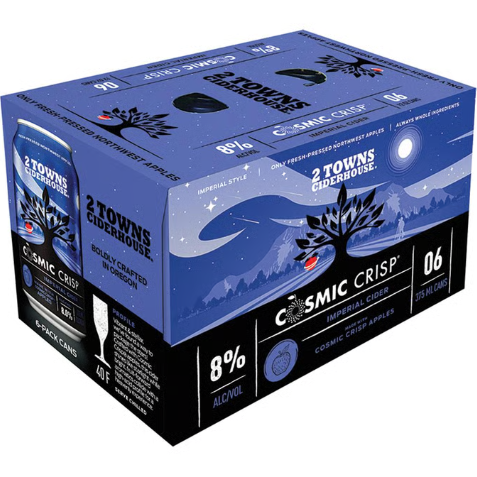 2 Towns Cosmic Crisp 6 Pack | 12oz Cans