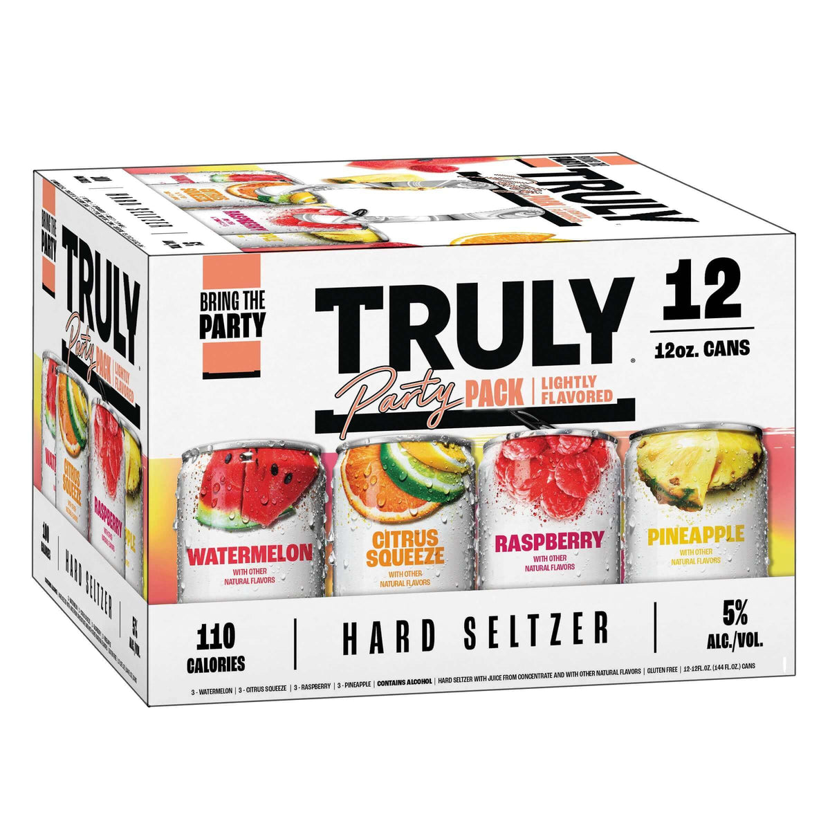 Truly Raspberry Truly Party Pack 12 Pack | Hard Seltzer – Flagstaff Liquor