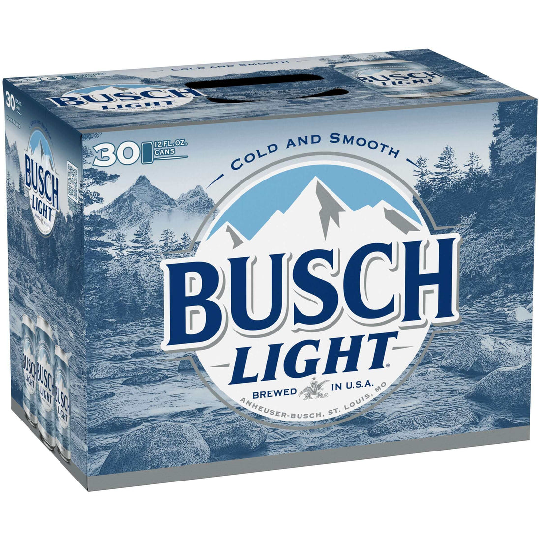 Busch Light 30 Pack, 12oz Cans - American Light Lager by Anheuser-Busch, crisp and refreshing, brewed in St. Louis.