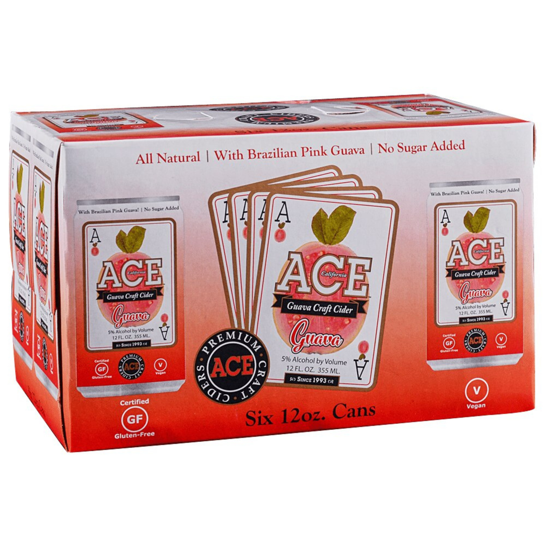 Ace Guava Cider 6 Pack | 12oz Cans