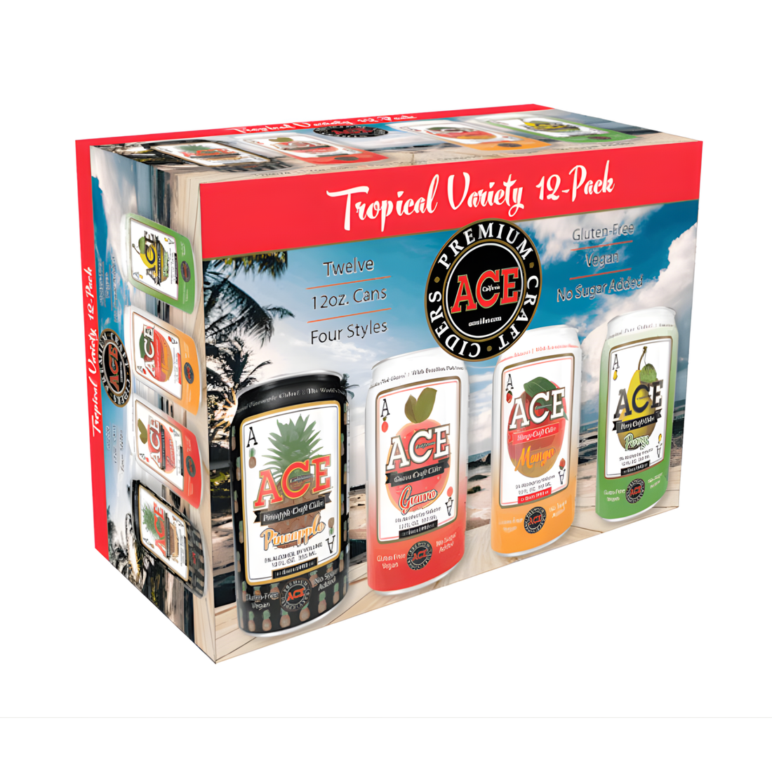Ace Tropical Variety Cider 12 Pack | 12oz Cans