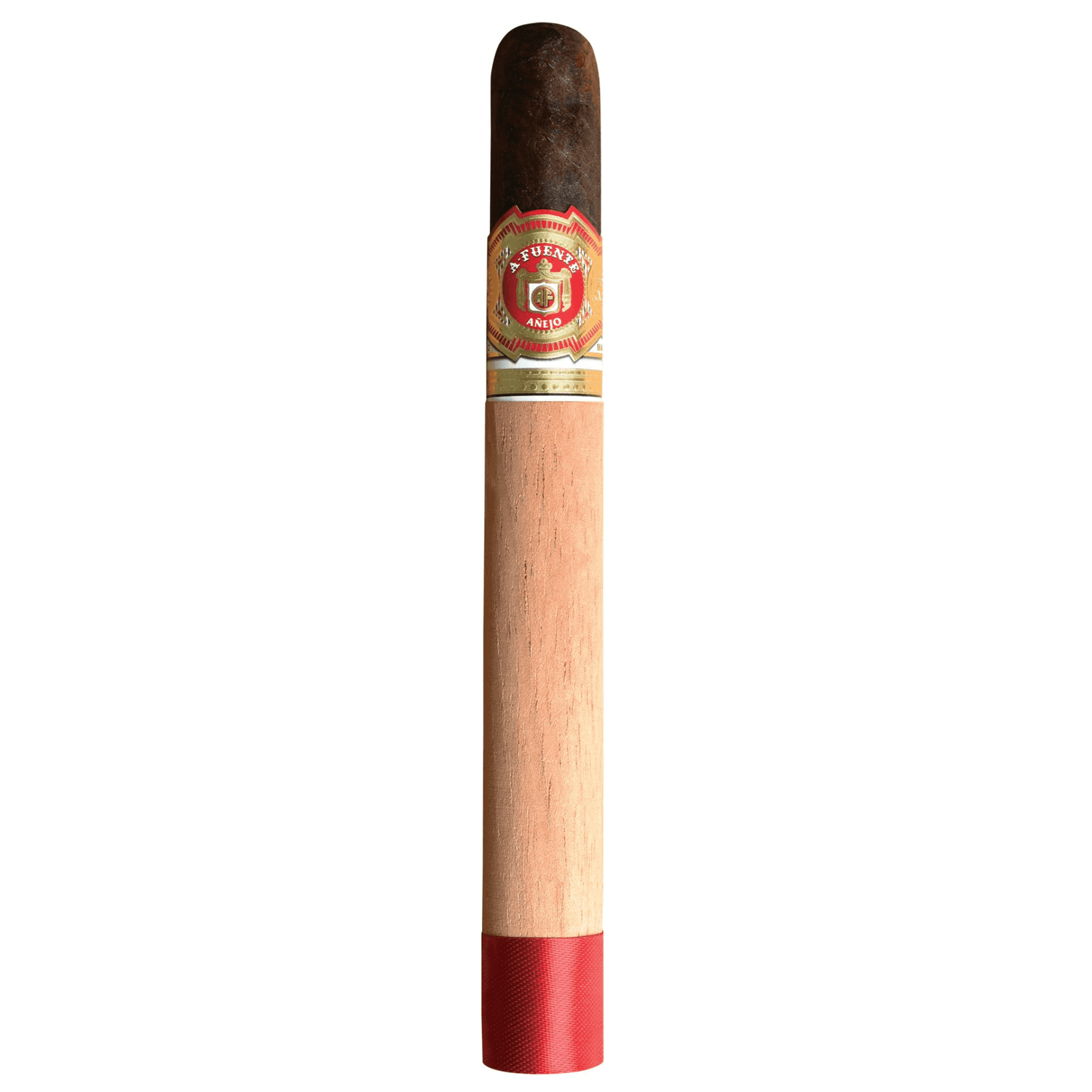 Arturo Fuente Anejo Reserva No. 48 Maduro cigar with dark wrapper and signature band displayed upright.