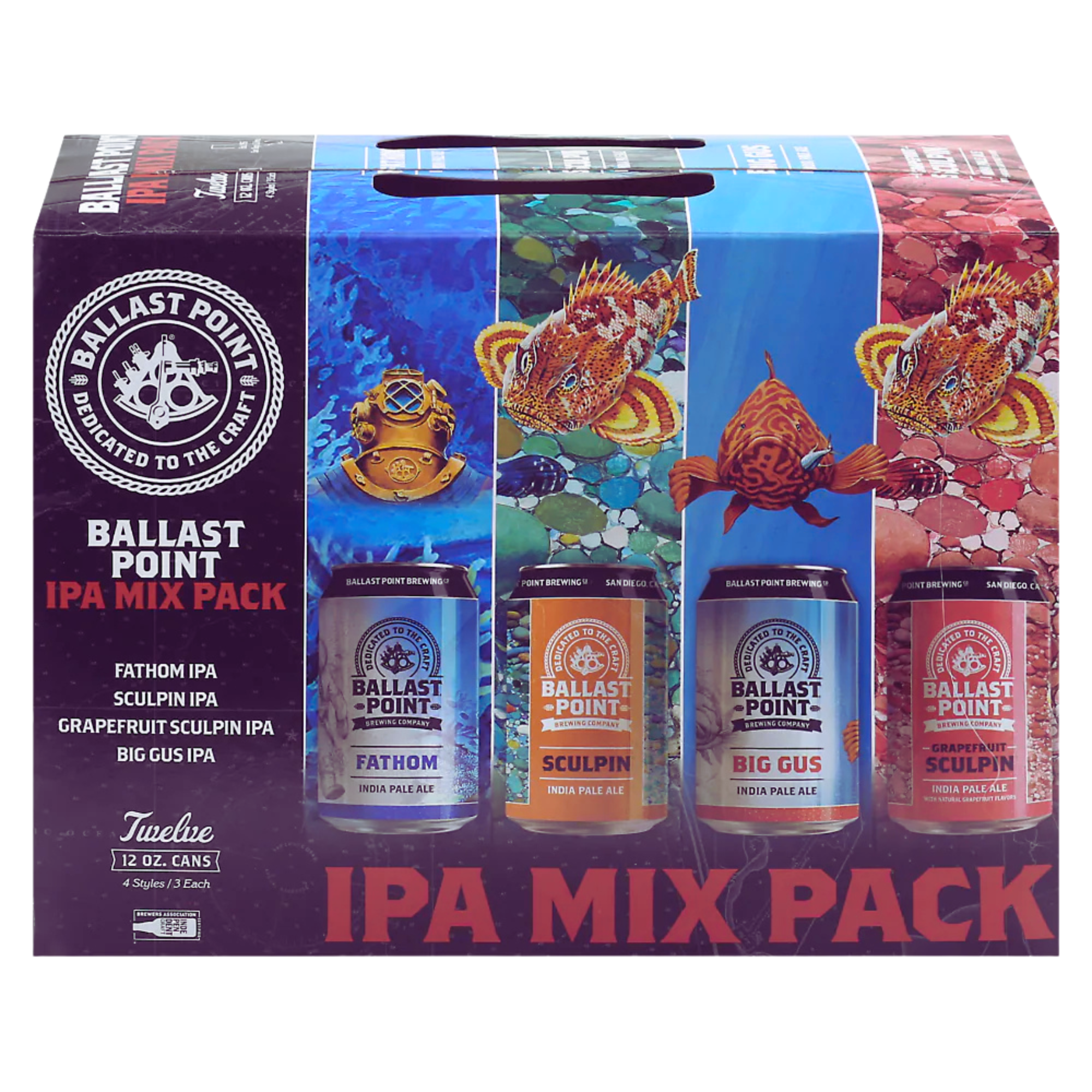 Ballast Point IPA Variety 12 Pack | 12oz Cans
