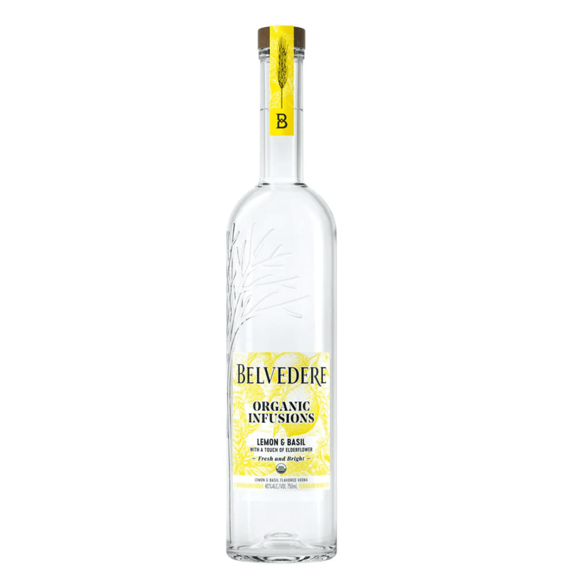 Belvedere Organic Infusions Vodka 750ml - Lemon &amp; Basil