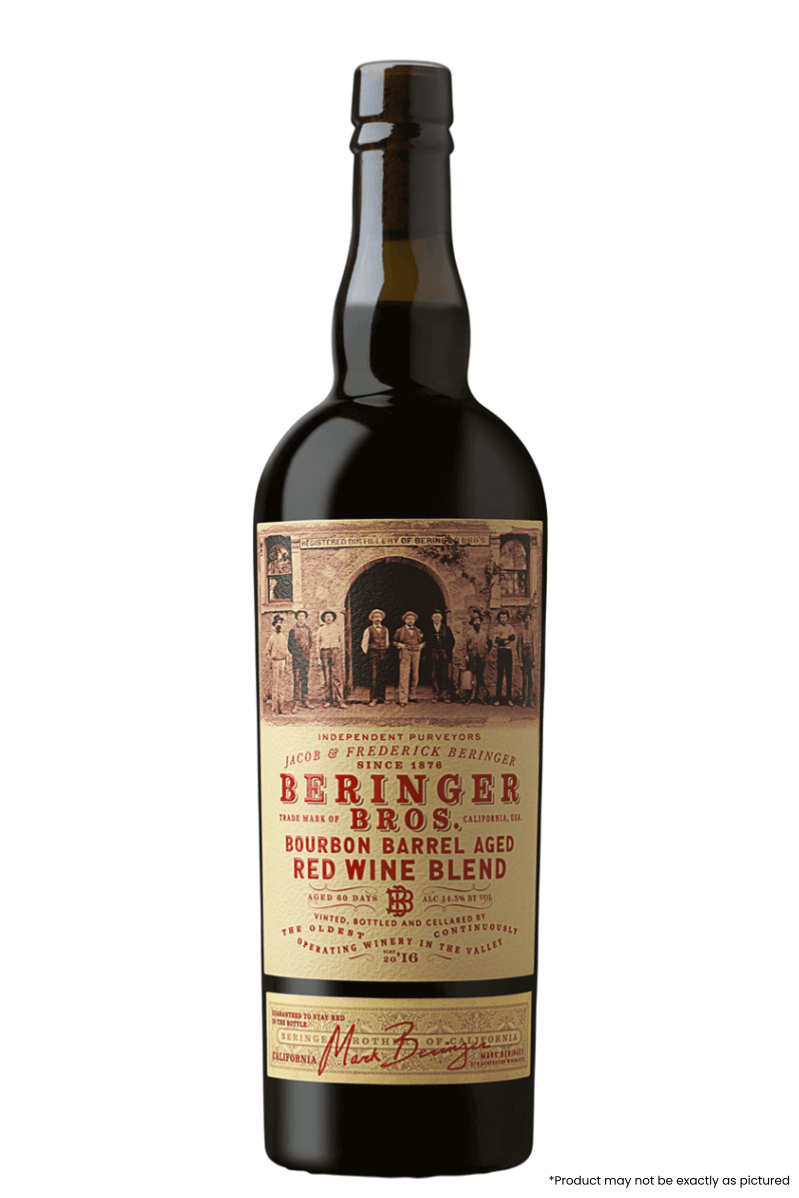 Beringer Bros. 2020 Bourbon Barrel Aged Red Wine Blend 750ml bottle, featuring rich flavors from California&