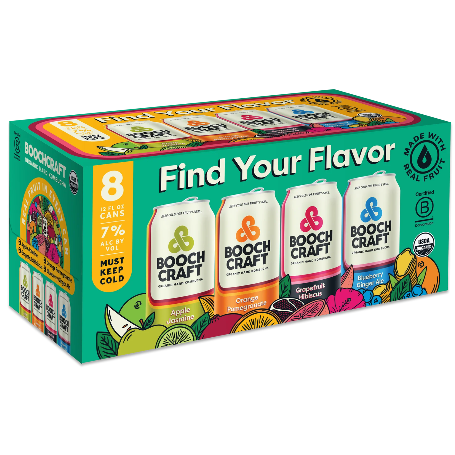 BoochCraft Variety 8 Pack | 12oz Cans