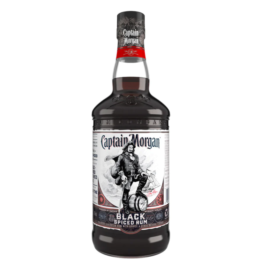 Captain Morgan Black Spiced Rum 750ml